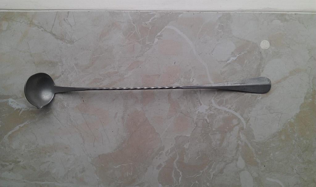 Tinnen bowl lepel., Antiek en Kunst, Antiek | Tin, Ophalen of Verzenden