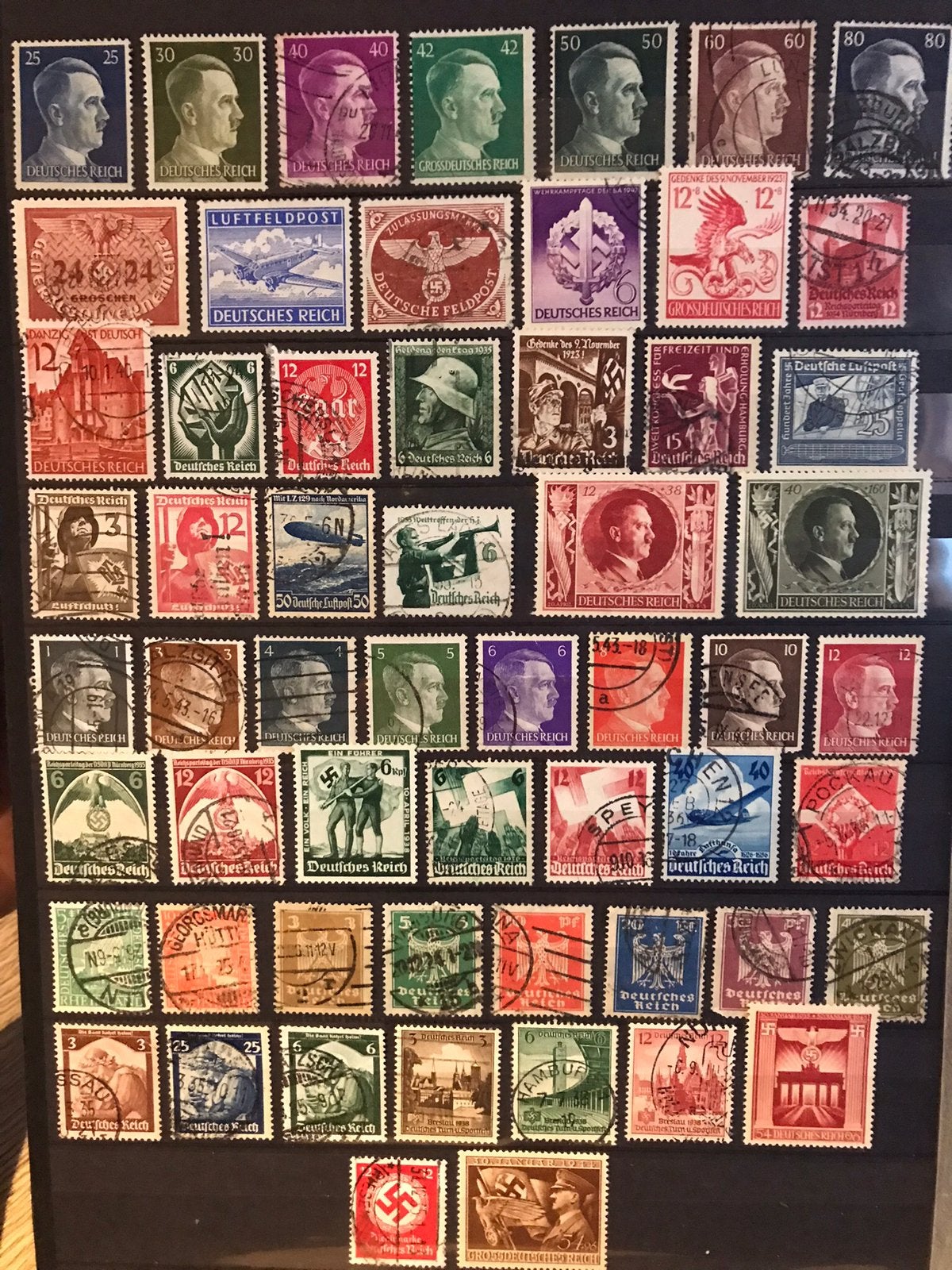 Kavel propaganda zegels nazi Duitsland WO2 periode, Verzamelen, Ophalen of Verzenden, Overige soorten, Duitsland, Overige typen