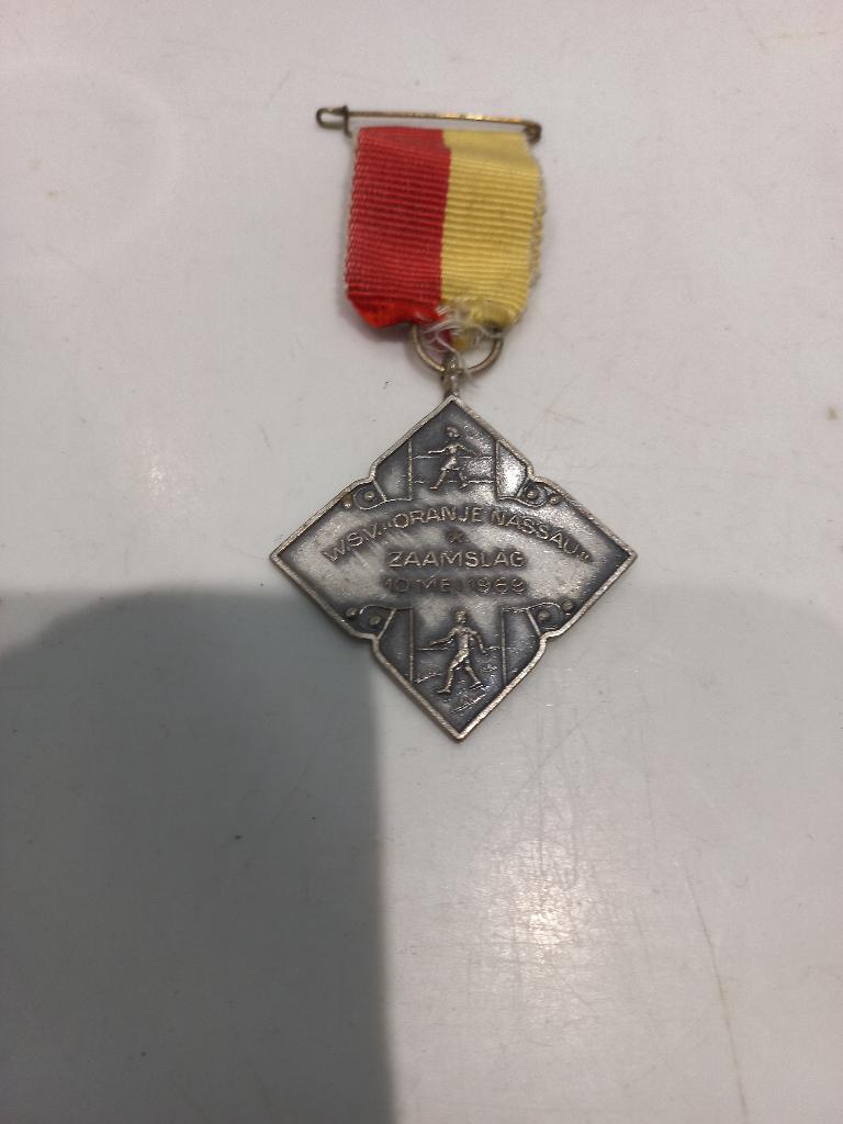 Medaille 4 daagse Zaamslag 10 Mei 1969 WSV Oranje Nassau, Ophalen of Verzenden, Overige materialen, Nederland