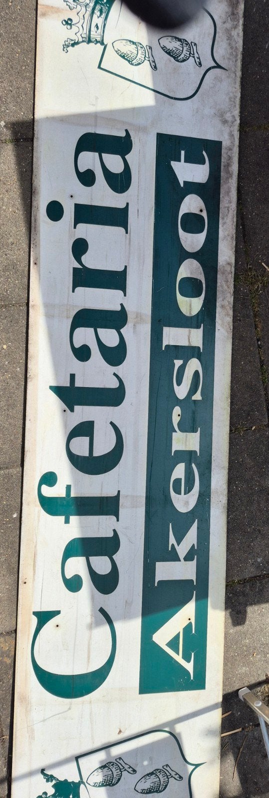 Vintage Cafetaria Akersloot Reclamebord, Ophalen