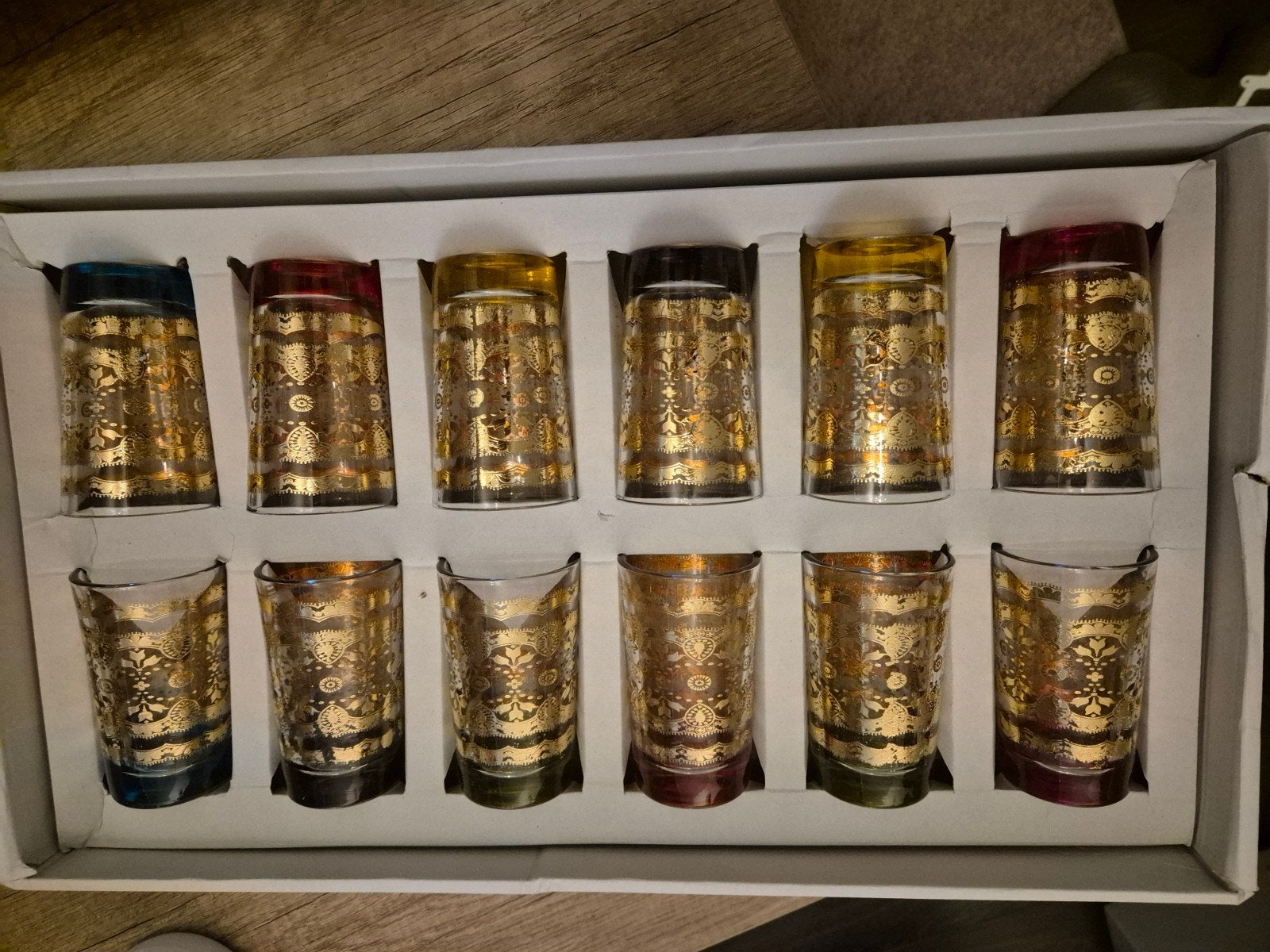 Luxe glazenset (Kraftline, 12 glazen) - Nieuw in doos, Ophalen, Nieuw, Meerkleurig, Overige merken