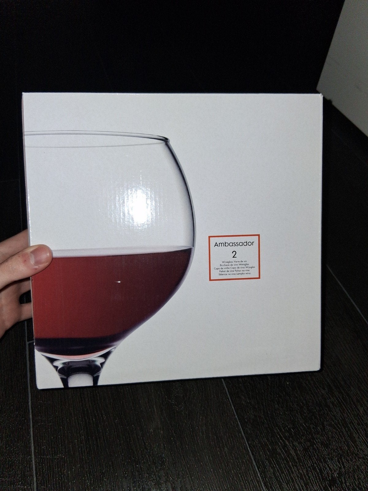 Ambassador Wijnglazen - Set van 12 (6 dozen van 2), Ophalen, Zo goed als nieuw, Overige merken, Glas