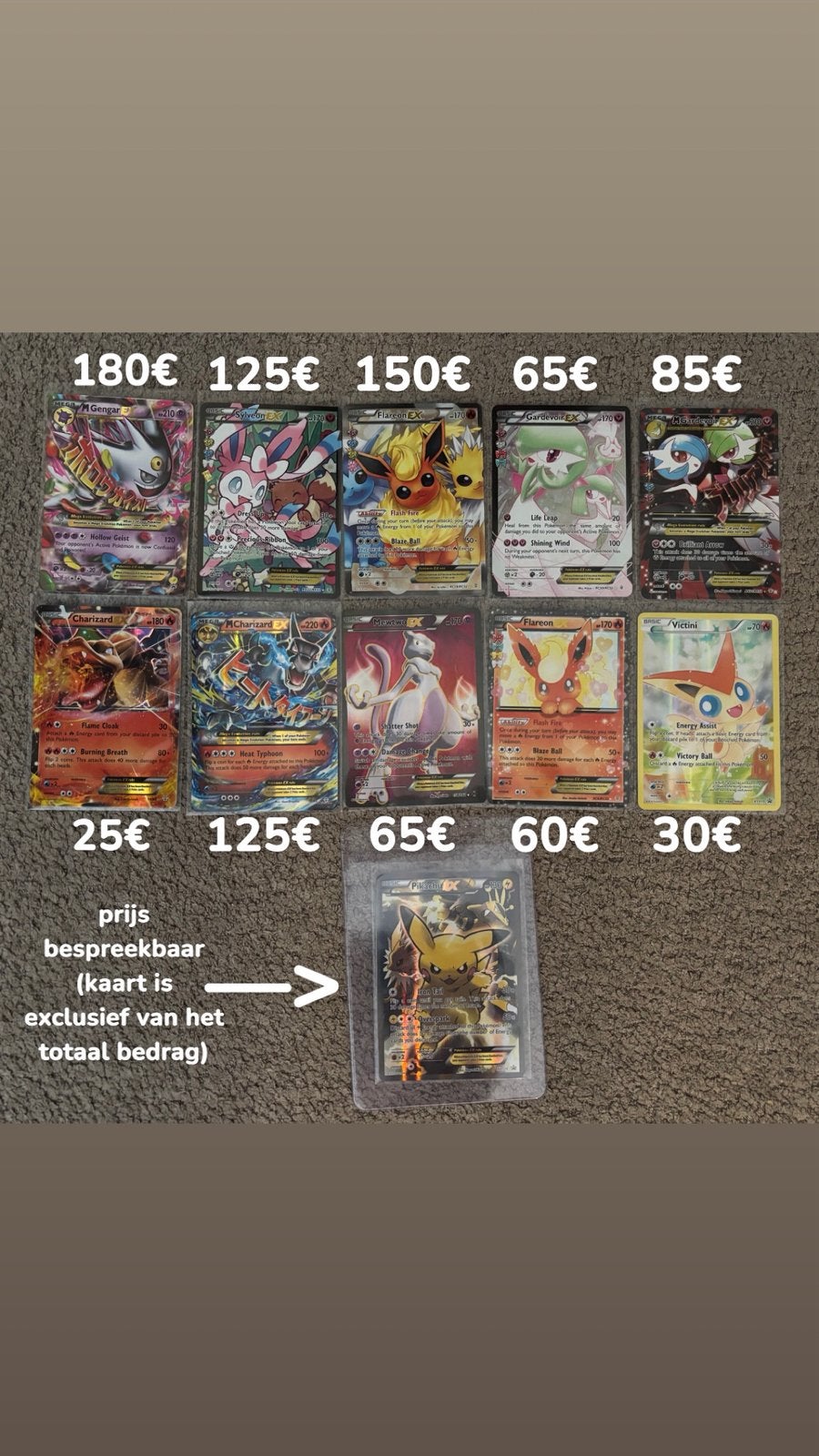 Pokémon kaarten EX bundel ( geen losse verkoop), Ophalen of Verzenden, Nieuw, Meerdere kaarten, Foil