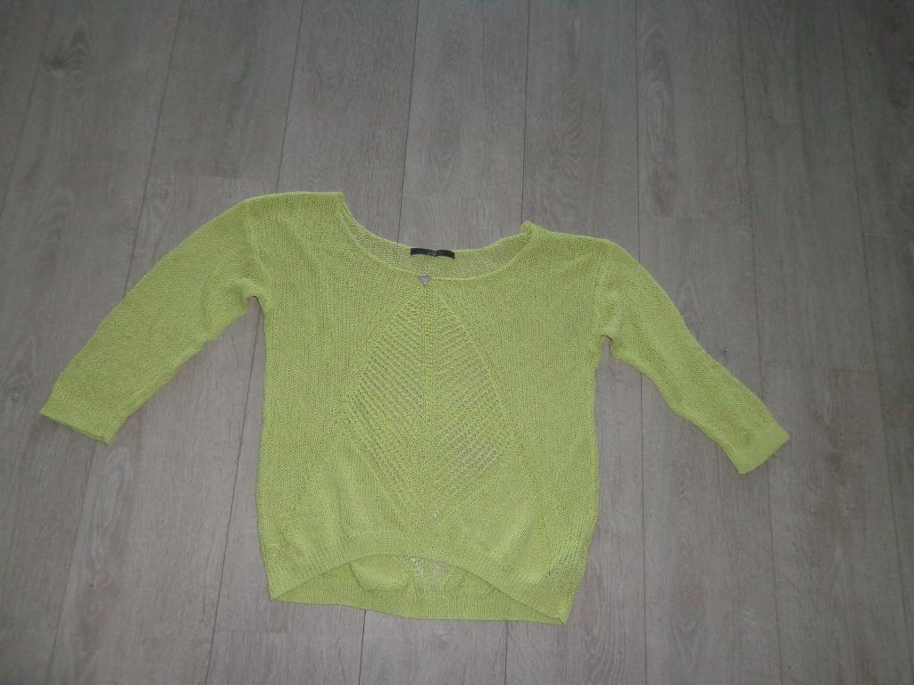 lime groene damestrui van Guess, maat L, Kleding | Dames, Truien en Vesten, Ophalen of Verzenden, Gedragen, Maat 42/44 (L), Groen