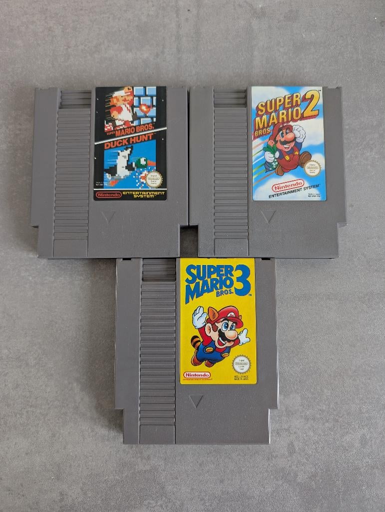Super mario bros 1,2,3 + duckhunt voor de NES, Spelcomputers en Games, Games | Nintendo NES, Avontuur en Actie, 1 speler, Ophalen of Verzenden