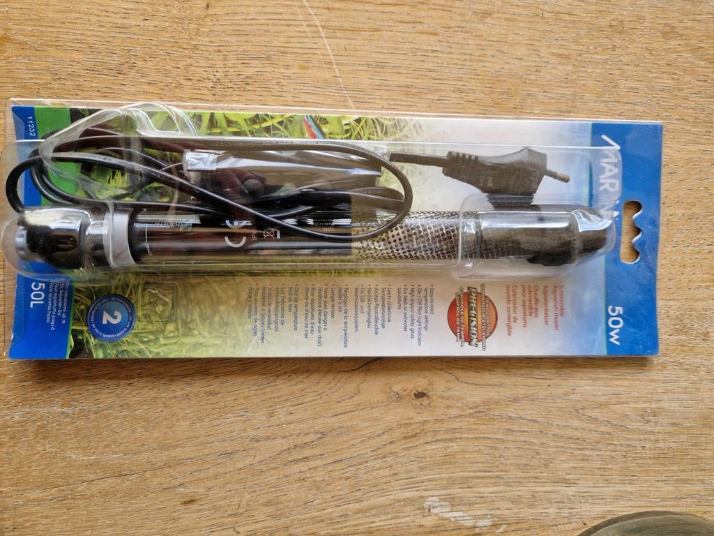 Marina aquarium heater 50L 50W, Dieren en Toebehoren, Vissen | Aquaria en Toebehoren, Ophalen of Verzenden, Nieuw, Verlichting of Verwarming