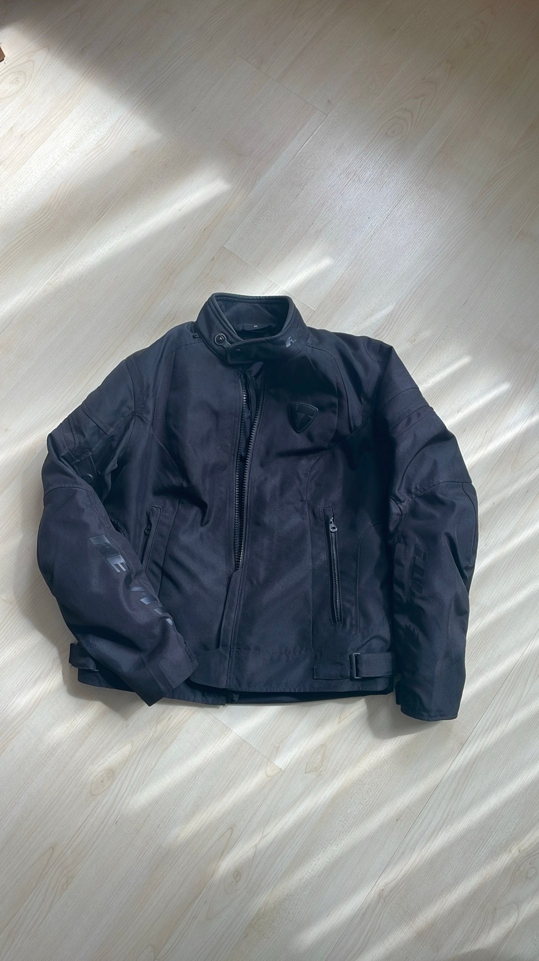 Mooi zwart motorjack van Revit mt 40, Motoren, Ophalen of Verzenden, Tweedehands, Dames, Jas | textiel