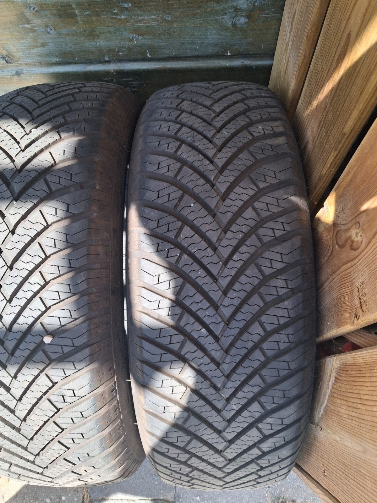 Te koop 4 stuks knappe all season banden, Auto-onderdelen, Ophalen, Gebruikt, 15 inch, All Season