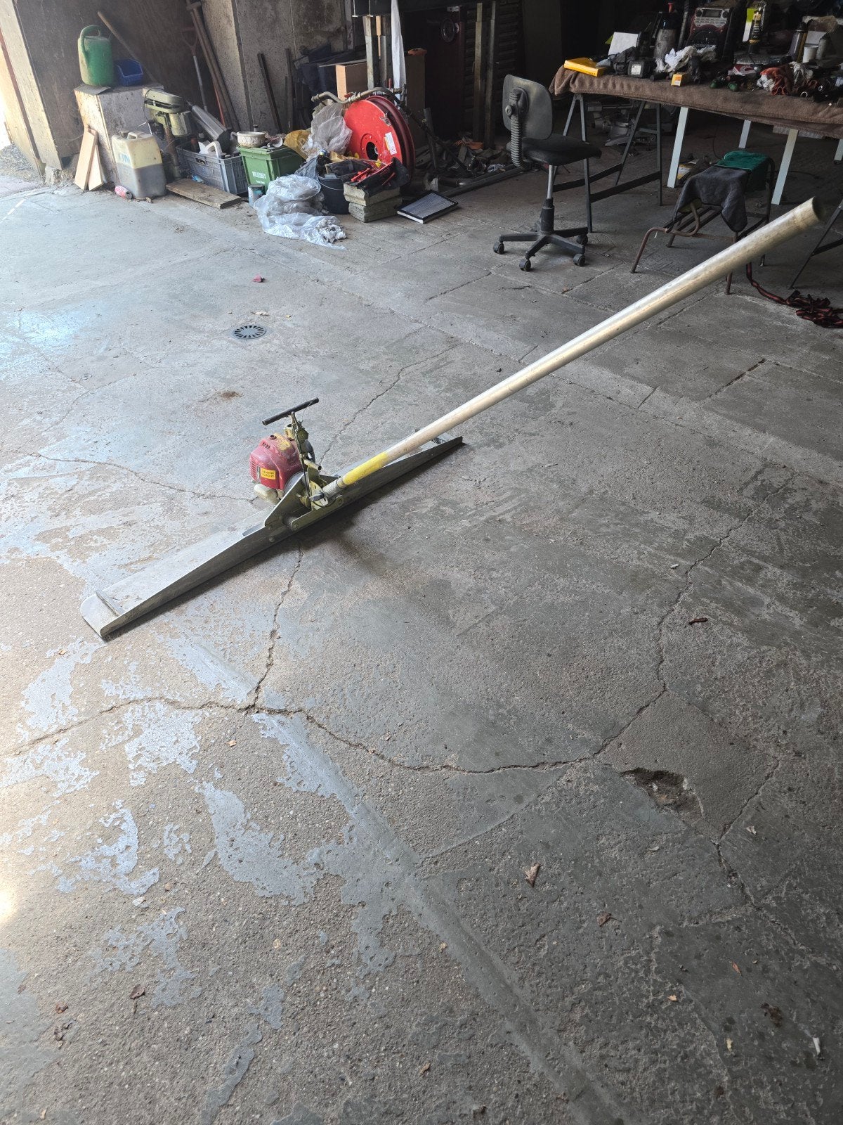 lievers afwerkspaan  benzine 1500 breed, Ophalen, Gebruikt