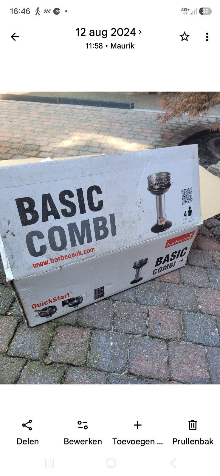 Barbecook Basic Combi BBQ - bijna Nieuw in doos, Tuin en Terras, Ophalen of Verzenden, Nieuw, Barbecook