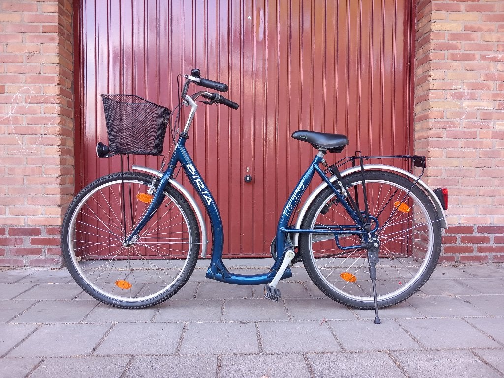 Biria EB 555 Damesfiets / Stadsfiets - Lage Instap, Gebruikt, Velgrem, Versnellingen, Minder dan 47 cm