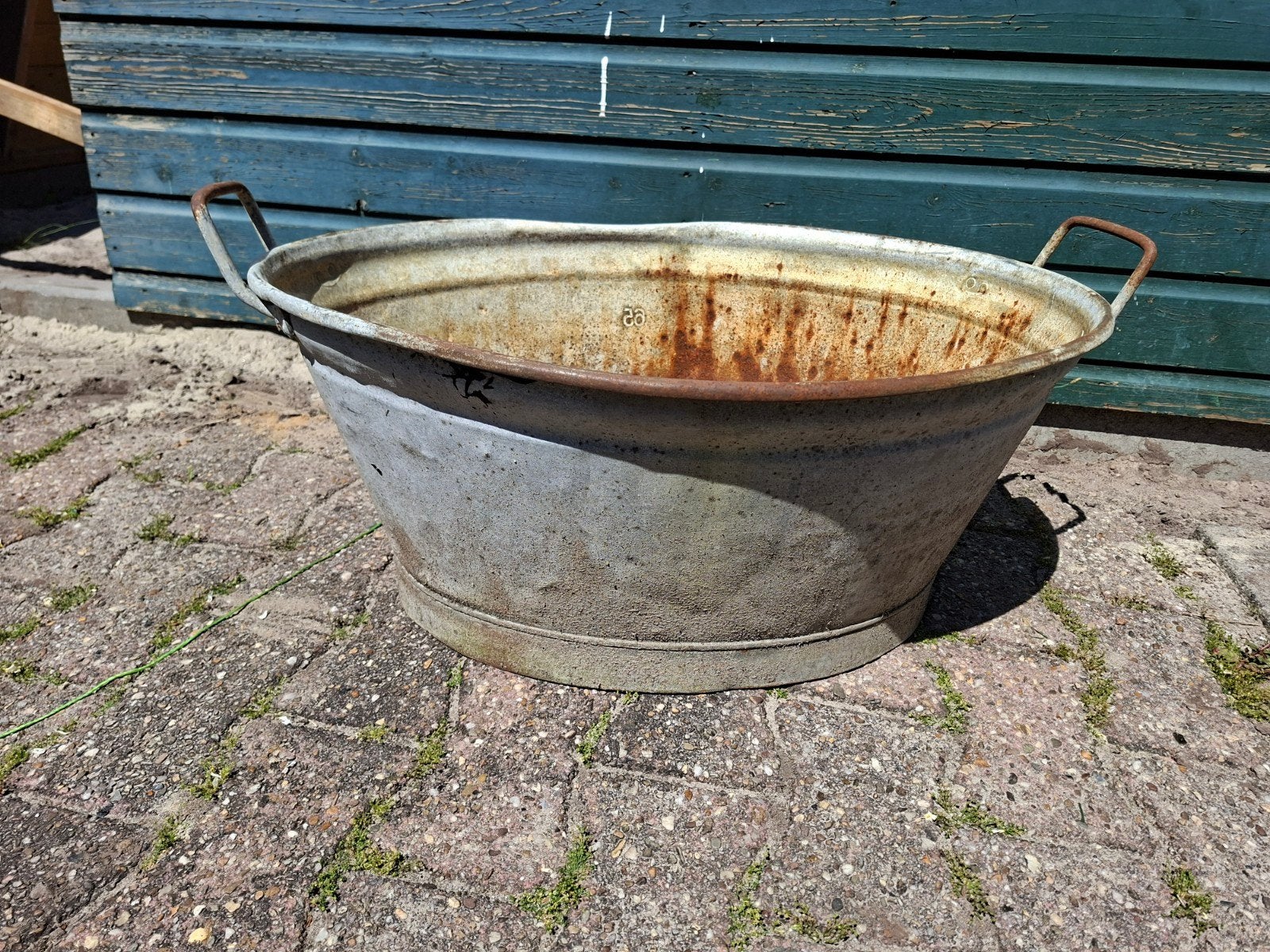 Zinken teil, Gebruikt, Ophalen of Verzenden, Metaal, 30 tot 60 cm