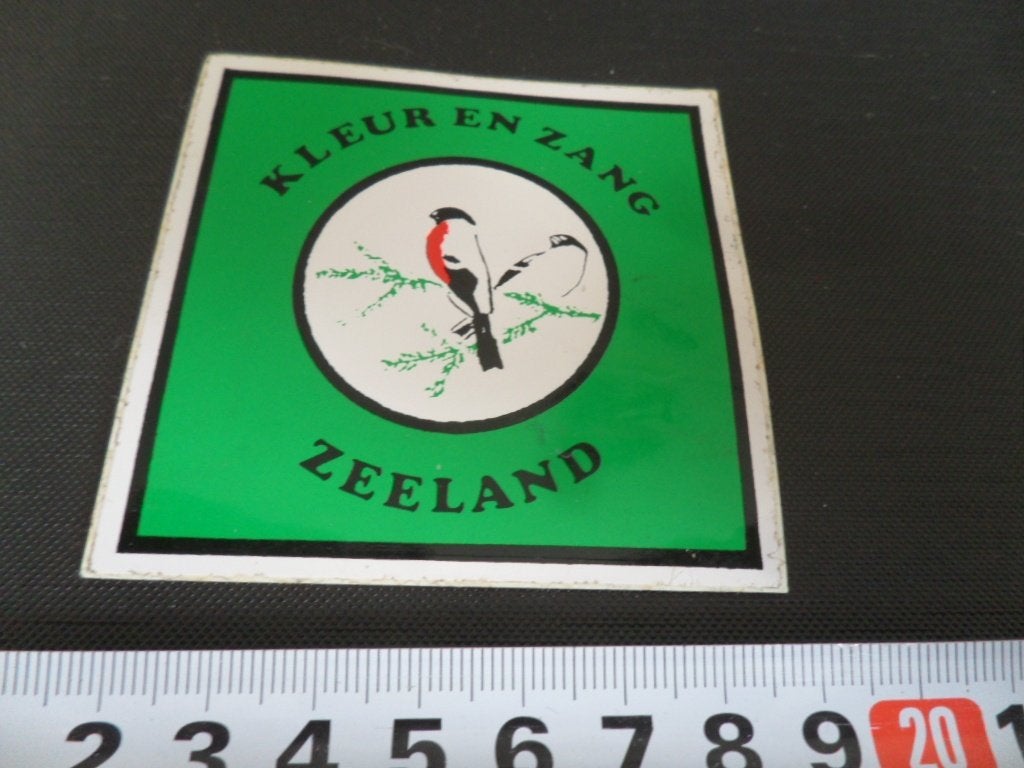 sticker vogelvereniging KLEUR EN ZANG zeeland, Ophalen of Verzenden, Zo goed als nieuw