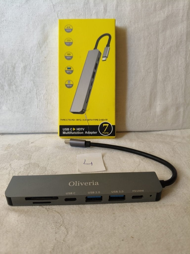 Oliveria 7in1 USB-C HDTV Multifunction Adapter 4/8, Computers en Software, Laptop, Oliveria, Nieuw, Ophalen of Verzenden