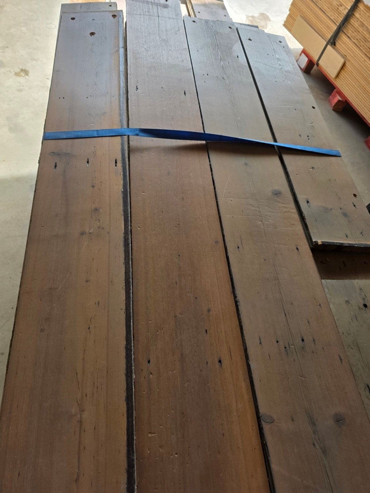 42M2 oude grenen houten vloerdelen 30MM DIK 210MM BREED, Gebruikt, 25 tot 50 mm, Grenen, Ophalen of Verzenden