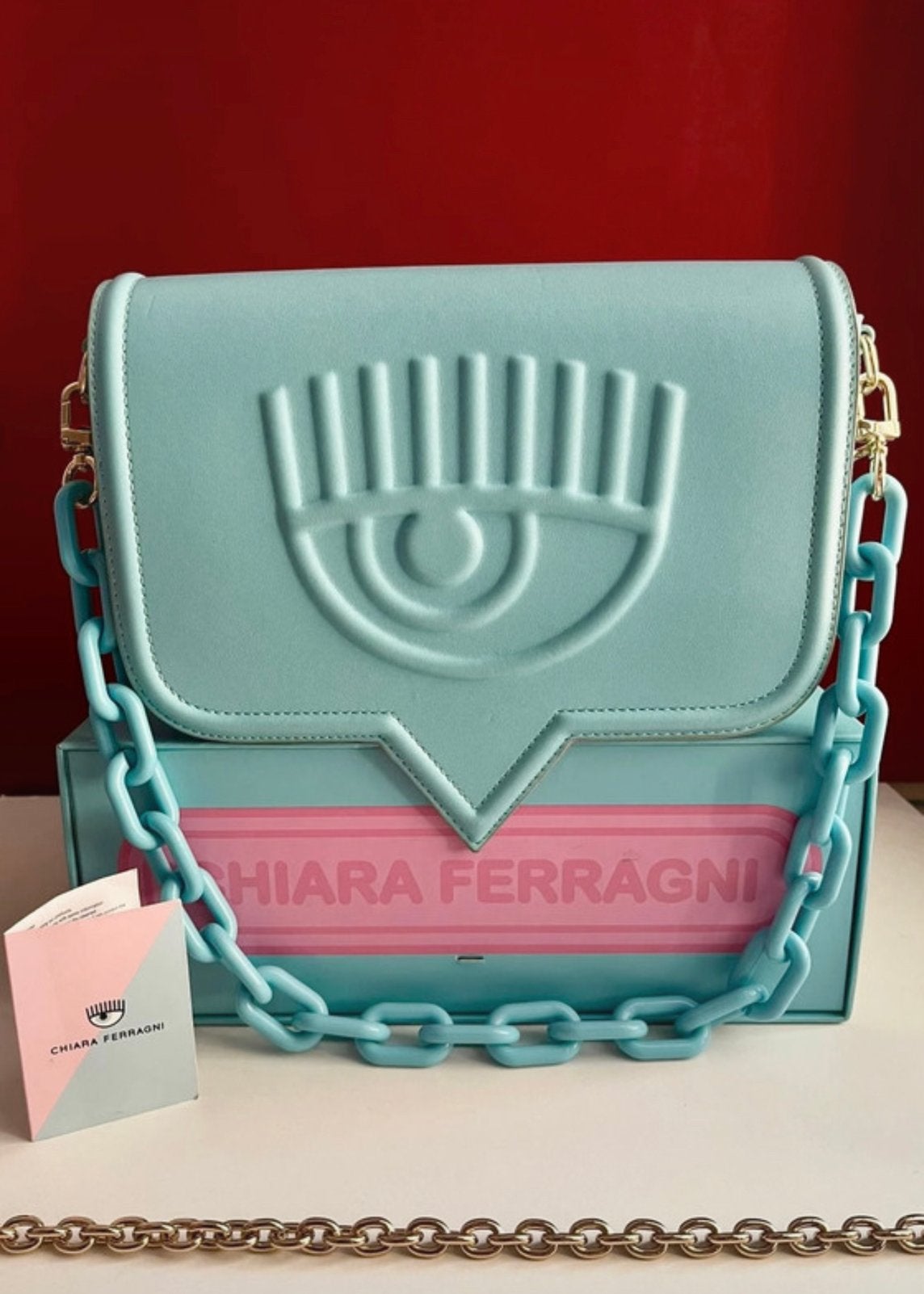 Chiara Ferragni schoudertasje - Nieuw, Ophalen of Verzenden, Nieuw, Blauw, Schoudertasje