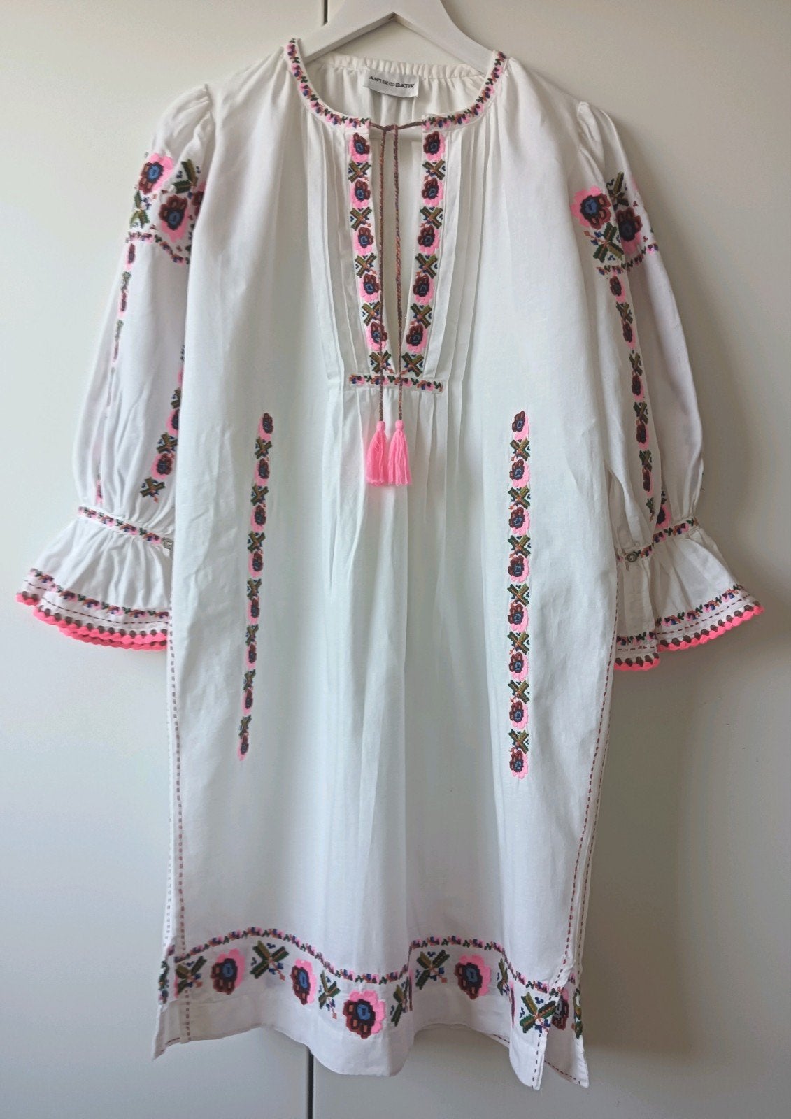 Antik Batik jurk in maat 36 NIEUW, Kleding | Dames, Jurken, Nieuw, Maat 36 (S), Wit, Onder de knie, Ophalen of Verzenden