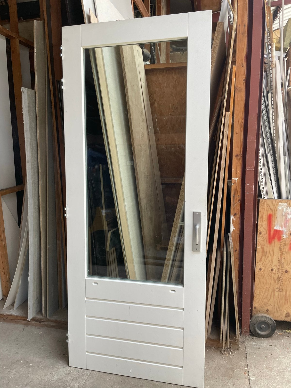 Buitendeur 95x231 cm met meerpuntssluiting, Ophalen, Gebruikt, 80 tot 100 cm, 215 cm of meer