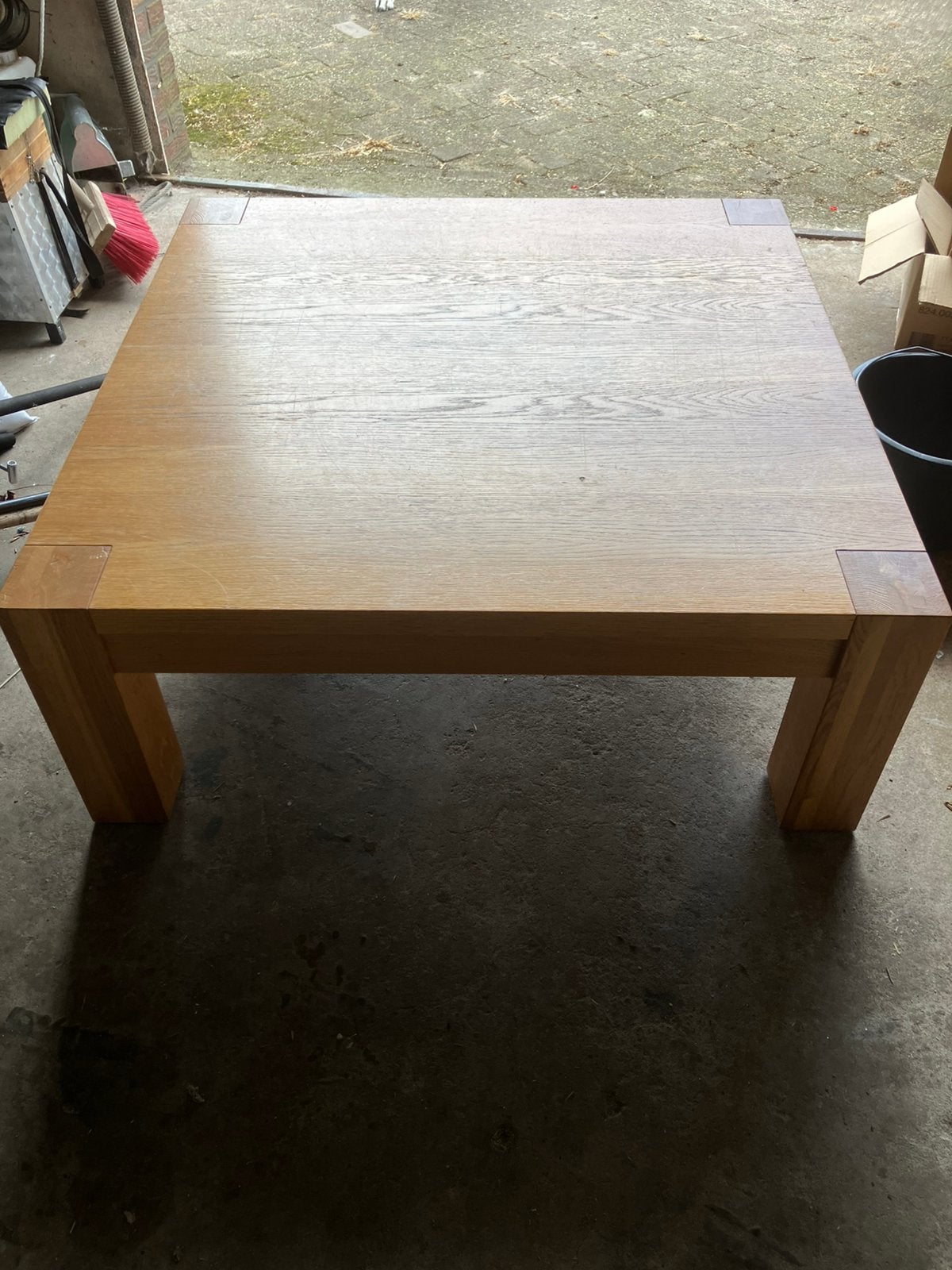 Salon tafel 100bij100bij40, Ophalen, Gebruikt, 50 tot 100 cm, Vierkant