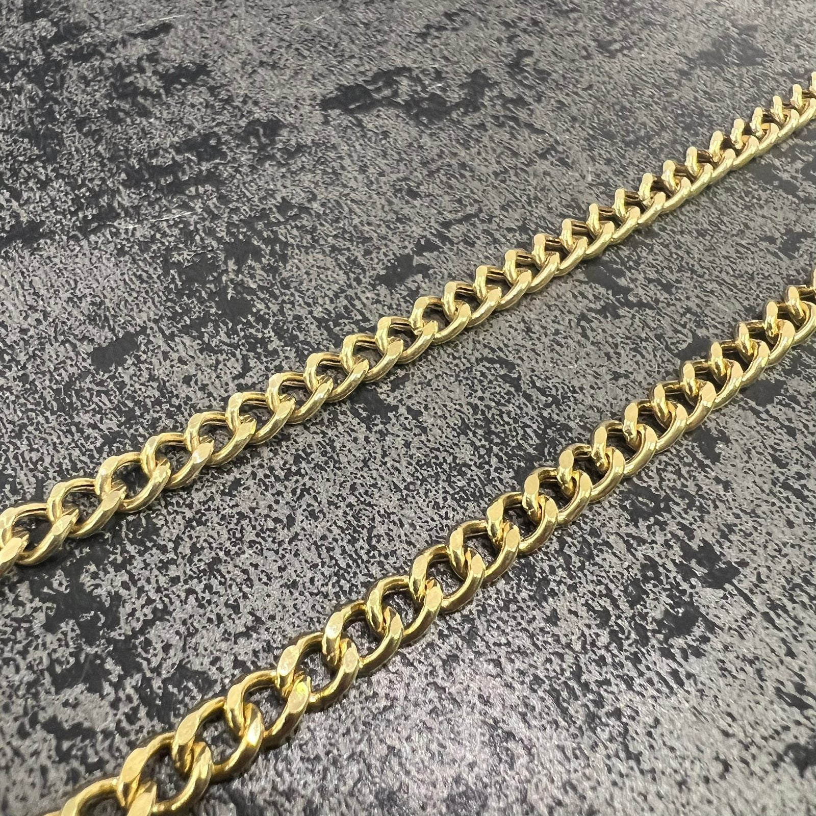 18k gouden ketting cuban schakel italy, Sieraden, Tassen en Uiterlijk, Kettingen, Ophalen of Verzenden, Nieuw, Goud