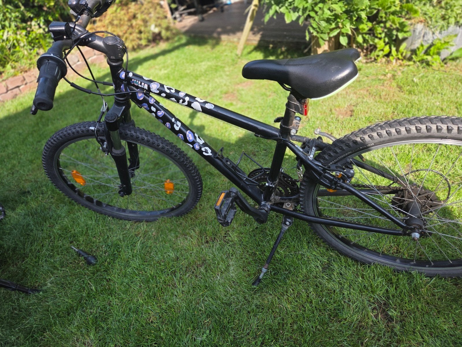 kinderfiets Rockrider met versnellingen - 24 inch, Fietsen en Brommers, Fietsen | Meisjes, Velgrem, Versnellingen, Ophalen of Verzenden