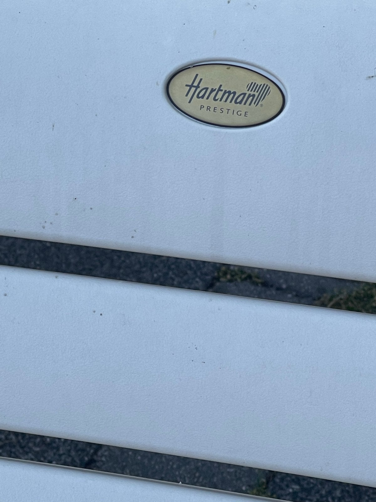 Wit Hartman Prestige ligbed - Zeer goede kwaliteit, Ophalen, Zo goed als nieuw, Kunststof, Verstelbaar