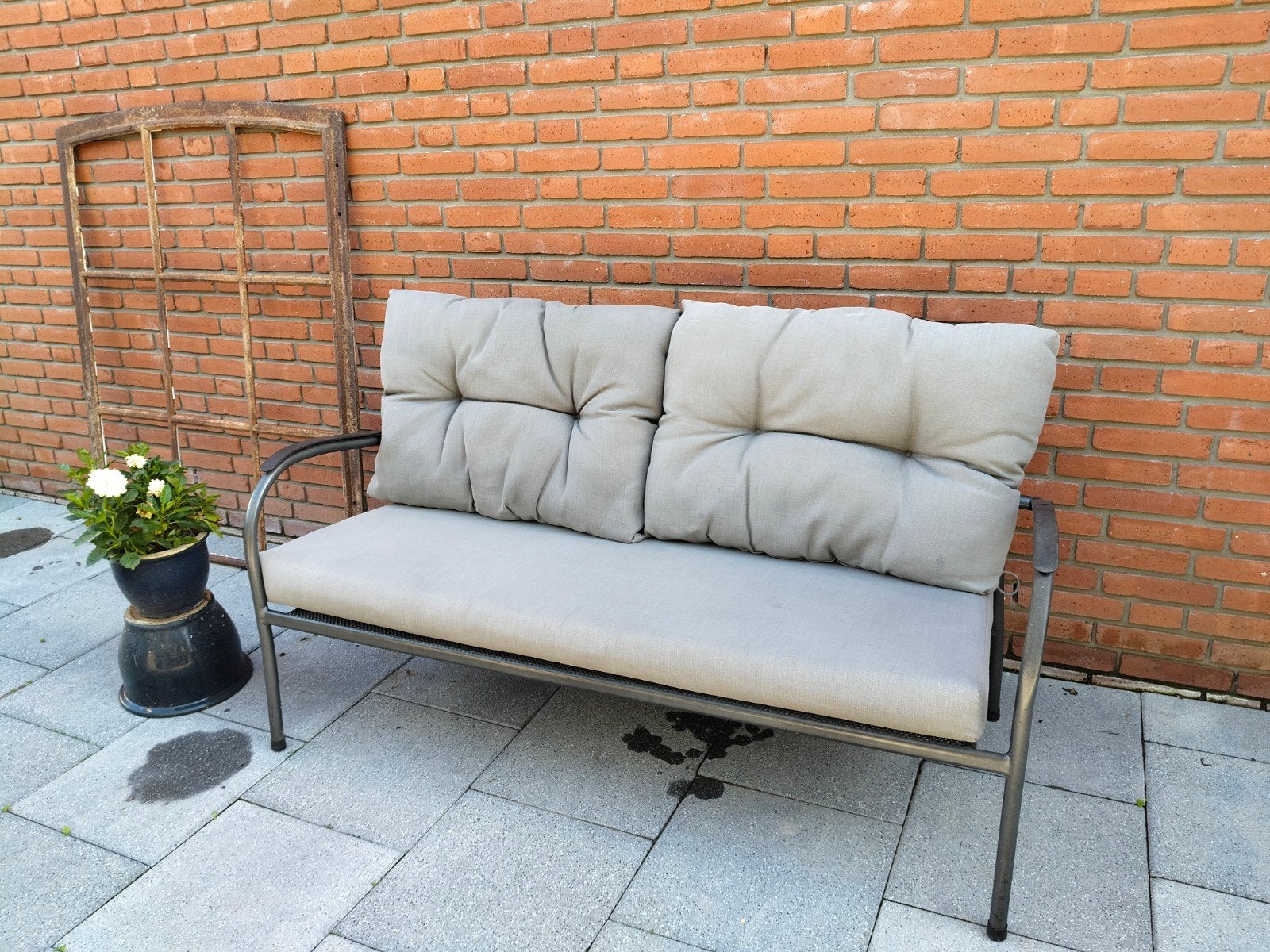 Kettler tuinbank balkon bank, Ophalen, Gebruikt, Metaal