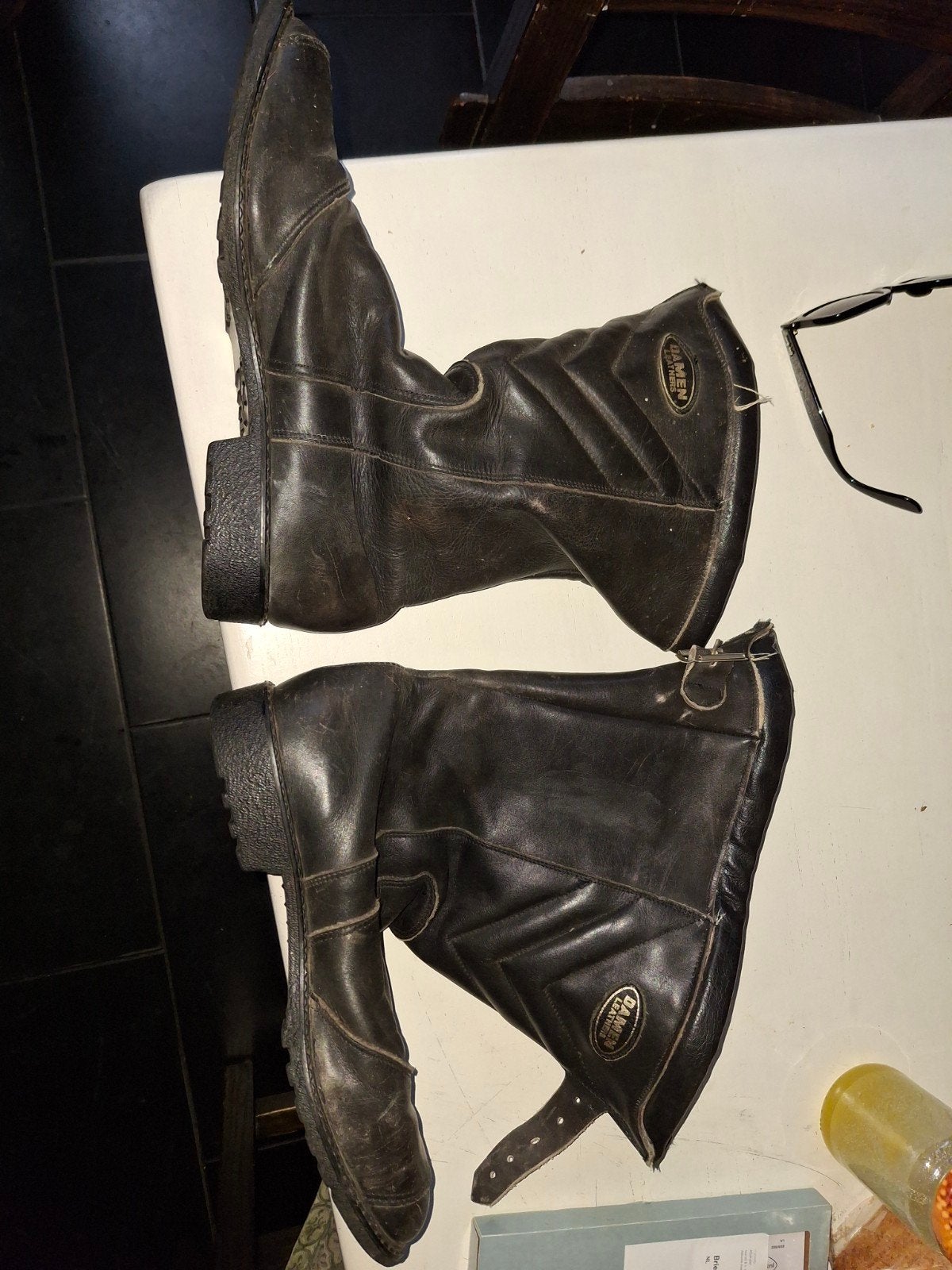 Damen Leathers Motorlaarzen - Zwart, Tweedehands, Heren, Damen Leathers, Ophalen of Verzenden, Laarzen