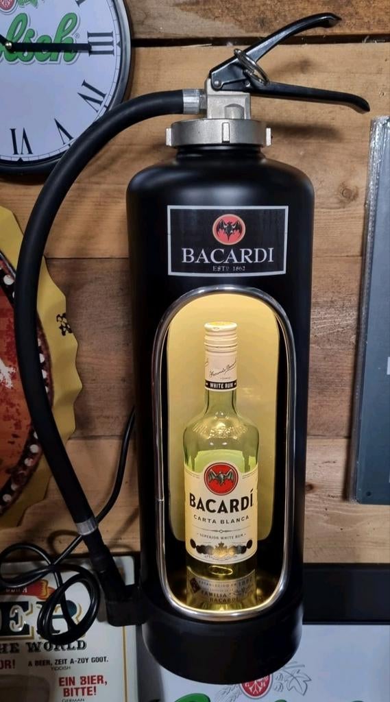 Mooie BACARDI brandblusser met ledverlichting, Ophalen of Verzenden, Nieuw, Overige typen