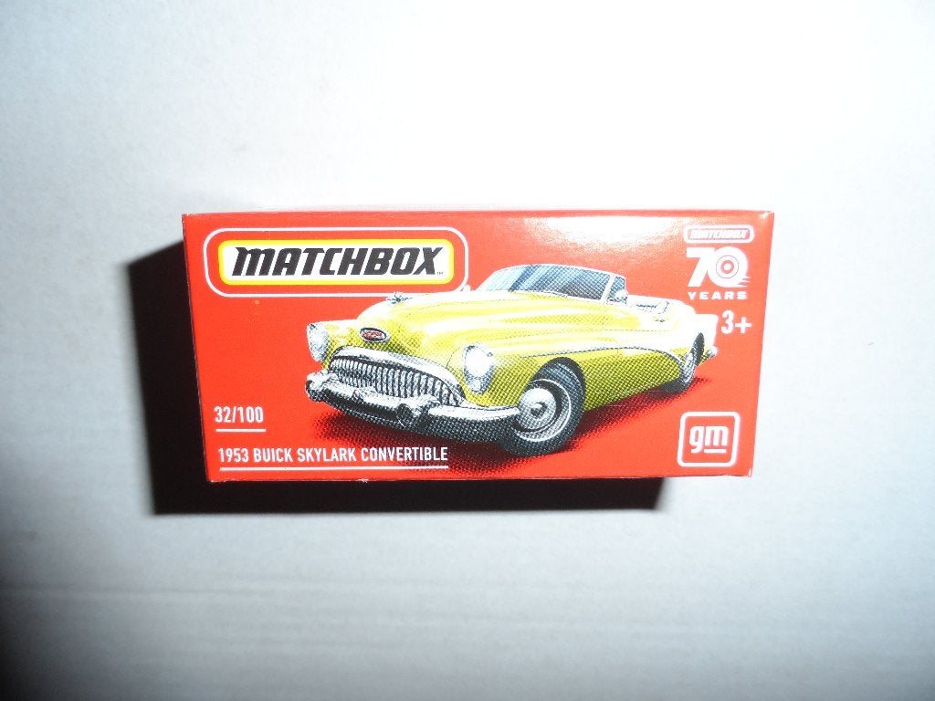 Matchbox Powergrabs - 1953 Buick Skylark Convertible (geel), Ophalen of Verzenden, Nieuw, Auto