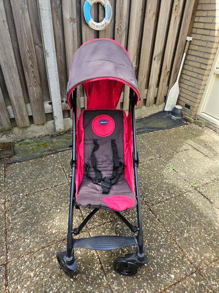 Chicco buggy met verstelbare rug en voetensteun + regenhoes, Ophalen, Gebruikt, Overige merken, Verstelbare rugleuning