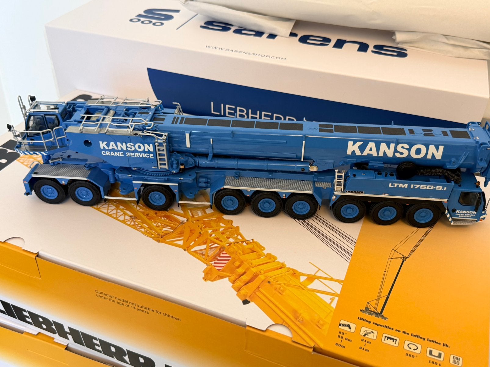 Model kraan ltm 1750 van kanson, Ophalen of Verzenden, Nieuw, Hijskraan, Tractor of Landbouw, Overige merken