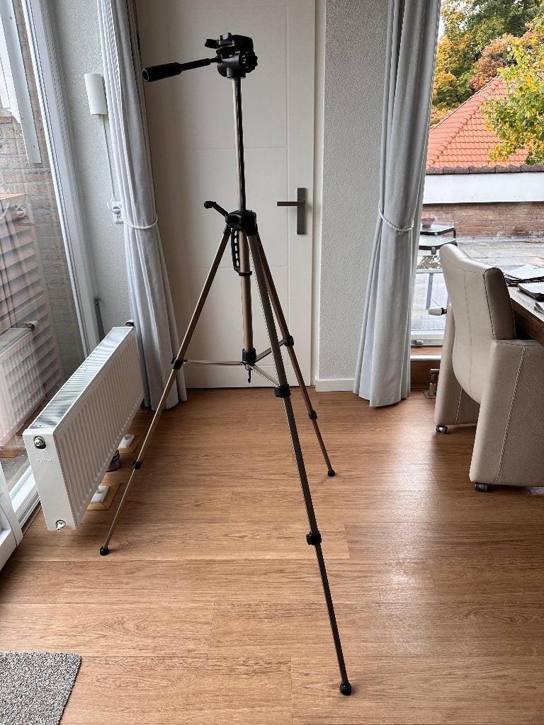 MX 1000 Lichtgewicht videostatief, Overige merken, Zo goed als nieuw, Met balhoofd, 150 tot 175 cm