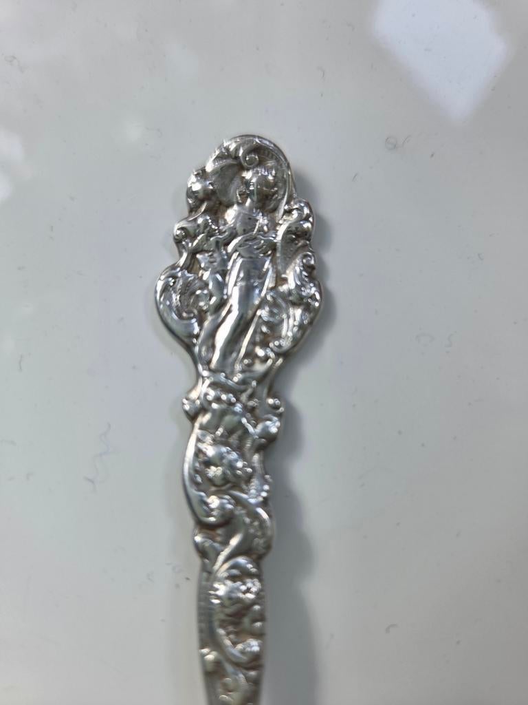 Zilver Lepel Gorham Moeder met Kind 5 uur geboortelepel, Ophalen of Verzenden