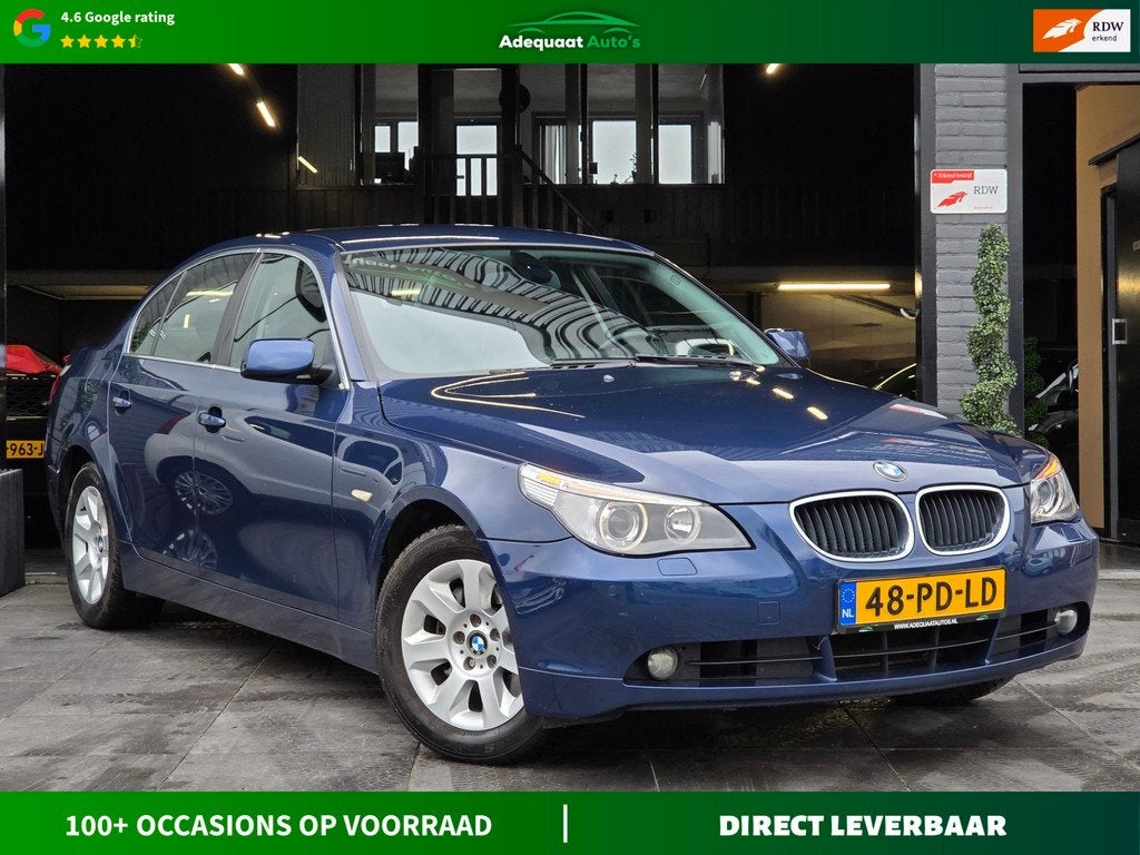 BMW 5-serie 530i Executive|Automaat|Leer|PDC|Cruise|Airco, Automaat, Achterwielaandrijving, Gebruikt, Zwart