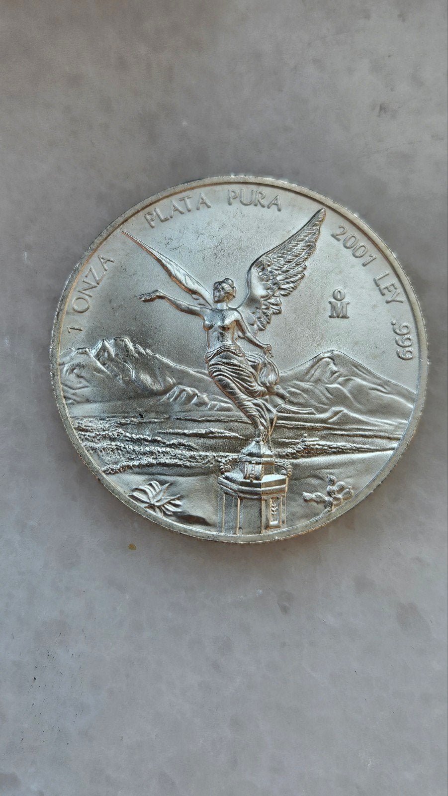 1 ounce libertad 2001, Postzegels en Munten, Edelmetalen en Baren, Ophalen of Verzenden, Zilver