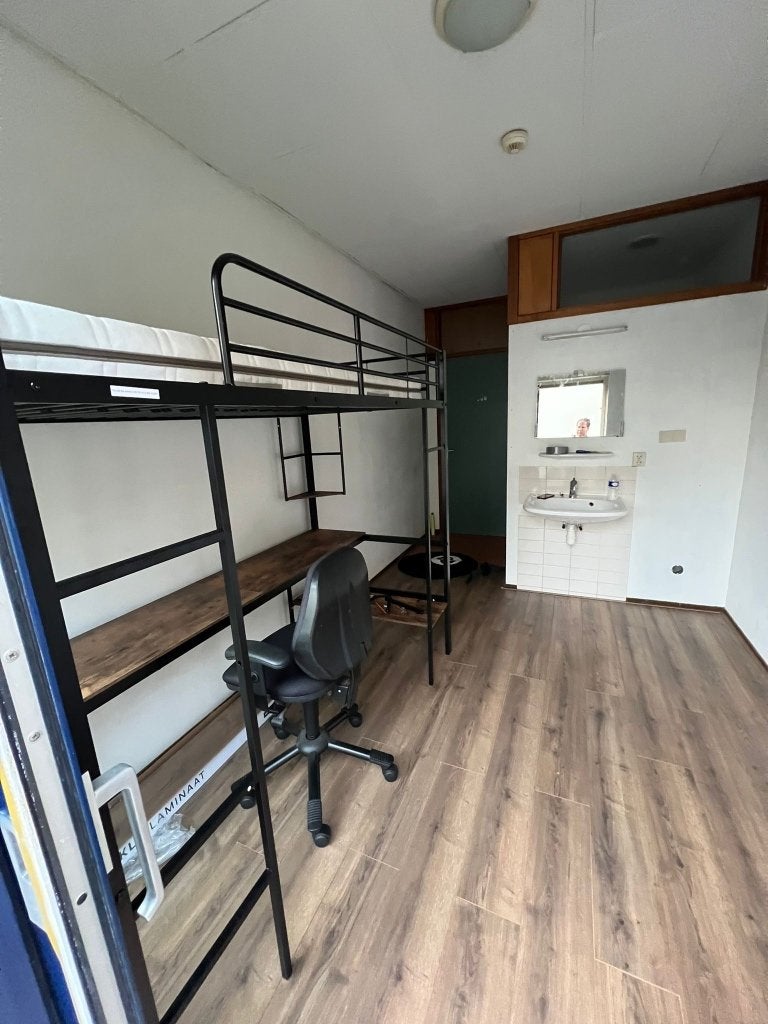 Hoogslaper met Bureau, Ophalen, Gebruikt, 90 cm, Eenpersoons