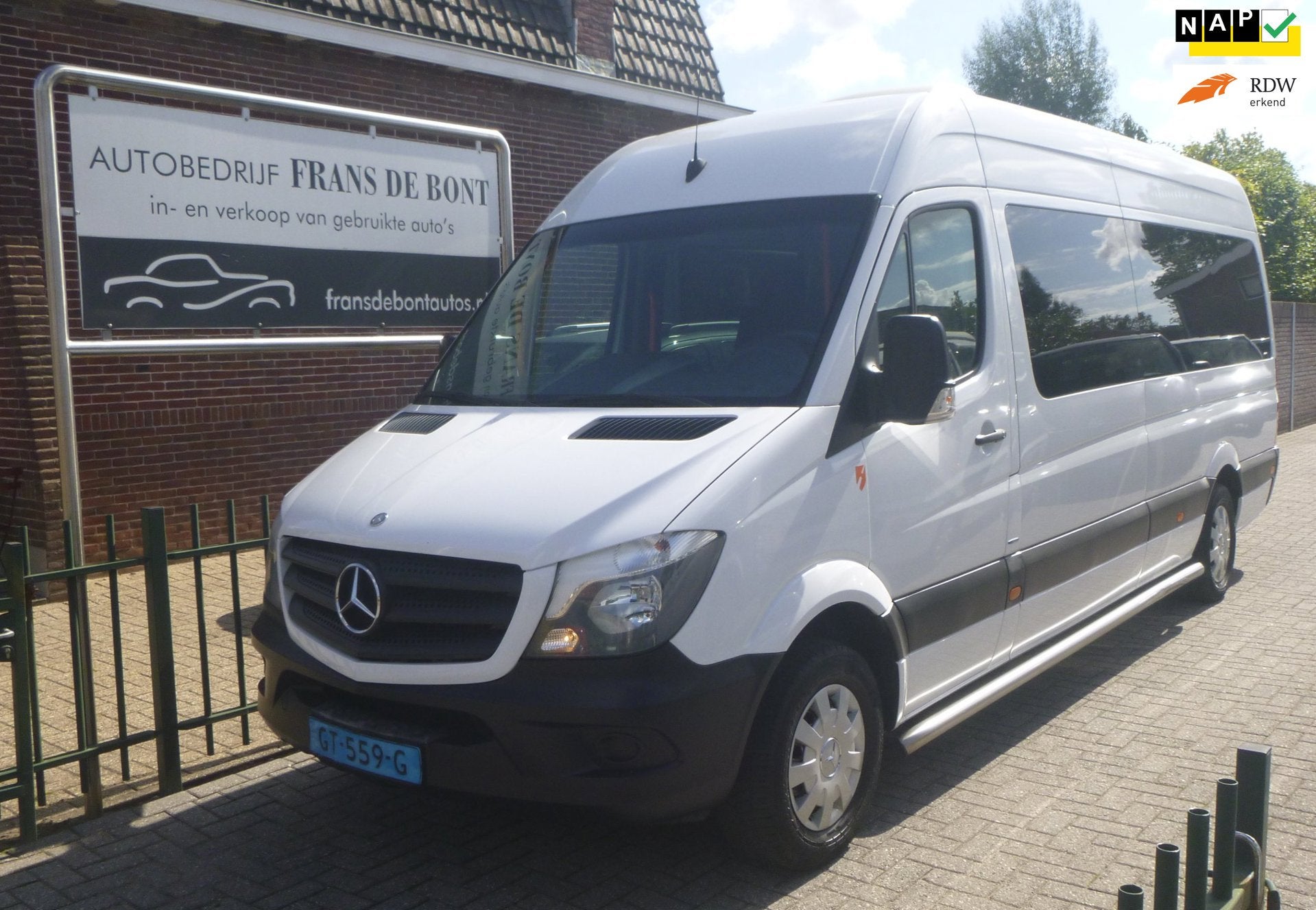 Mercedes-Benz Sprinter 313 2.2 BlueTEC 432 HD DAK AIRCO 9 PE, Auto's, Automaat, Gebruikt, Euro 6, 4 cilinders