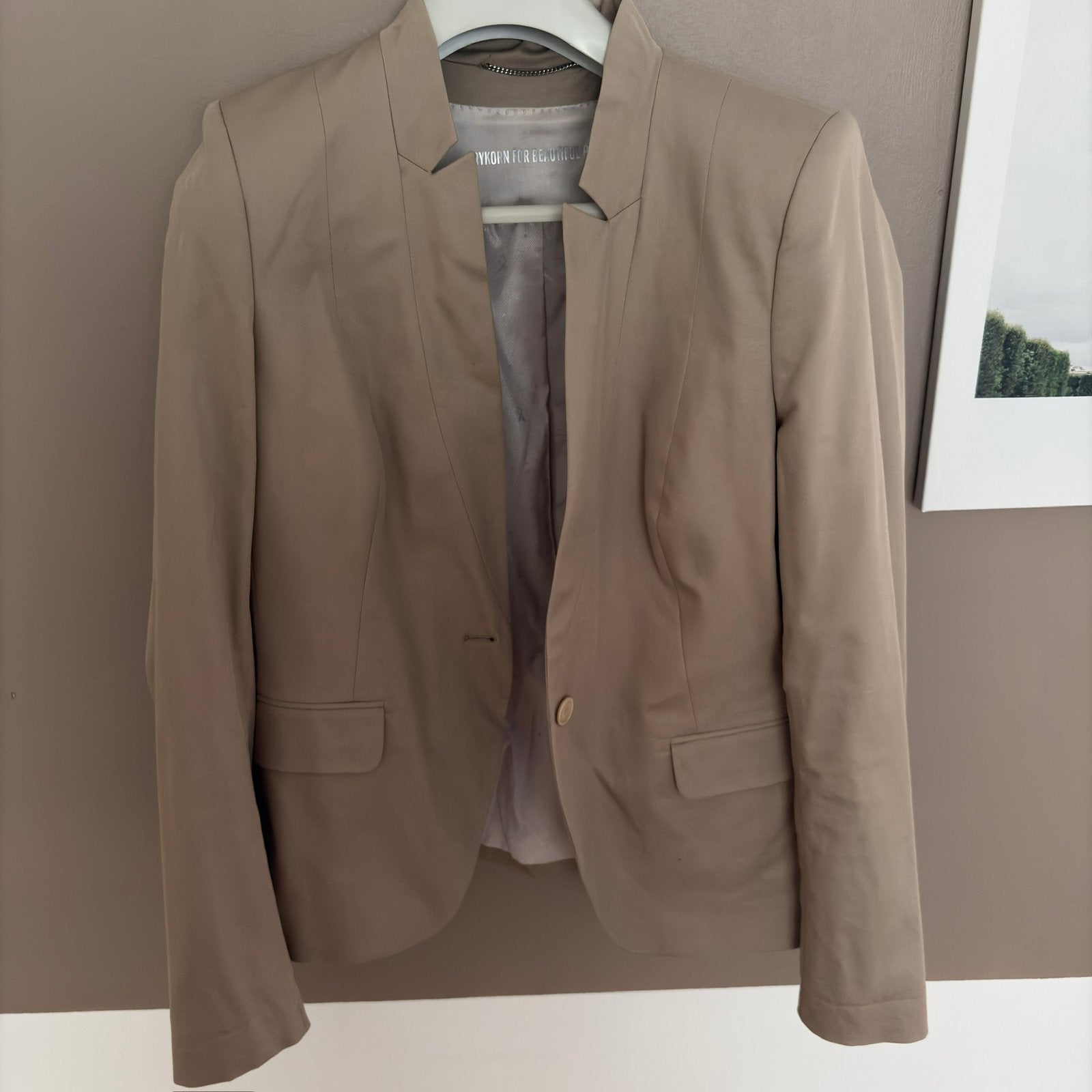 DRYKORN colbert beige maat 42, Verzenden, Zo goed als nieuw, Maat 42/44 (L), Beige