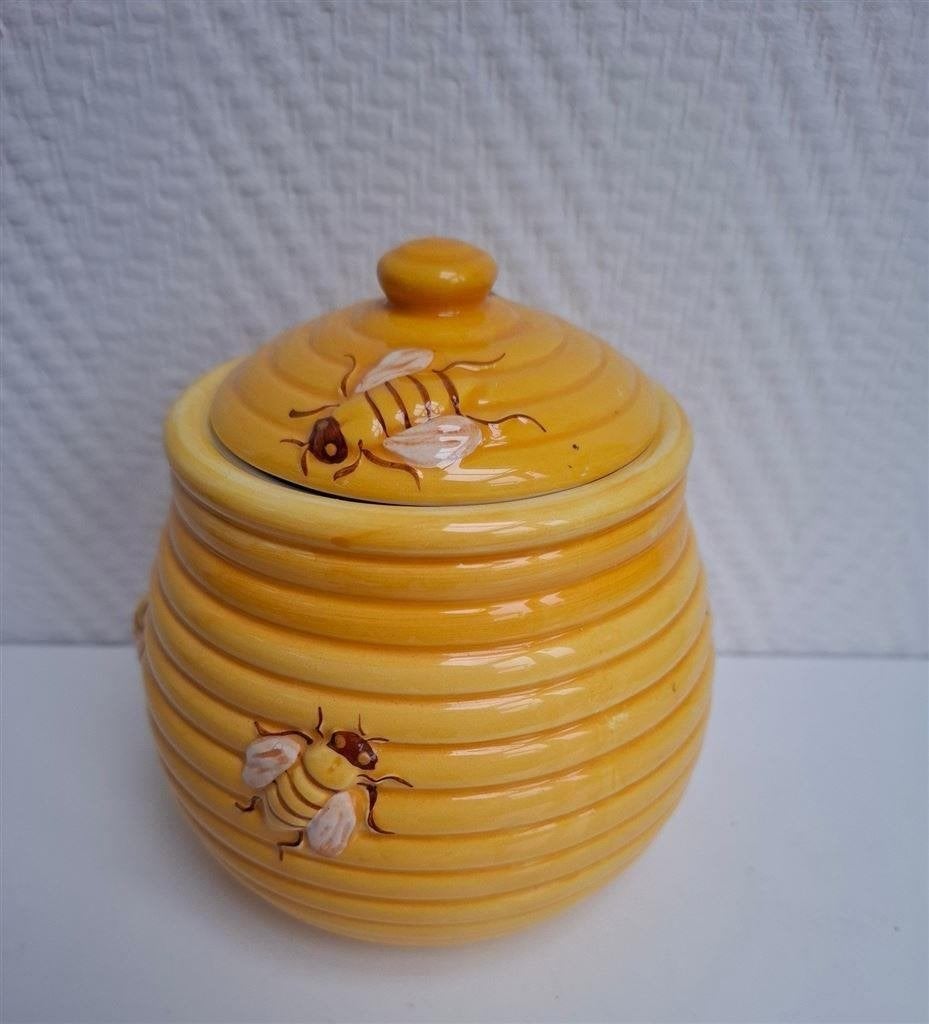Grote honingpot, ong. 13 cm hoog, Ophalen of Verzenden, Zo goed als nieuw, Bord(en), Overige stijlen