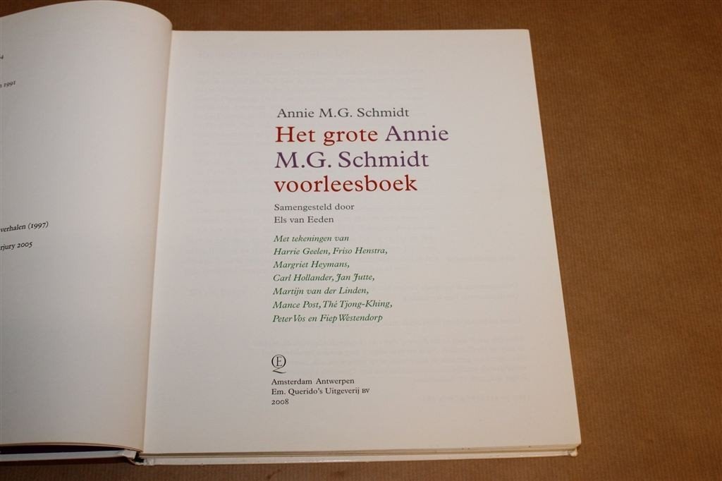 Het Grote Annie M.G. Schmidt Voorleesboek — Fiep Westendorp, Boeken, Kinderboeken | Jeugd | onder 10 jaar, Ophalen of Verzenden