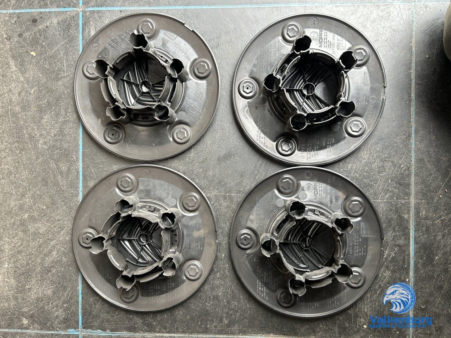 ORIGINELE Citroen Jumpy naafkap naafdop set zwart, Gebruikt, -, Verzenden, -