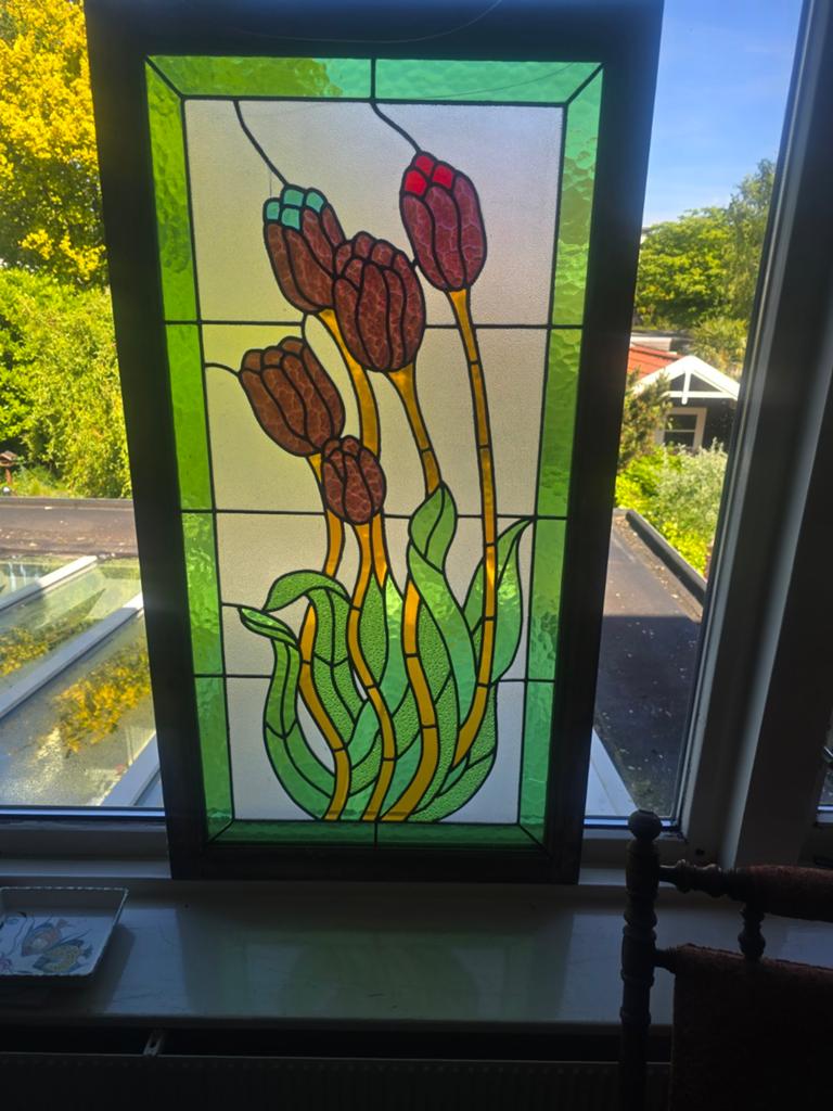 Glas in lood venster, Ophalen