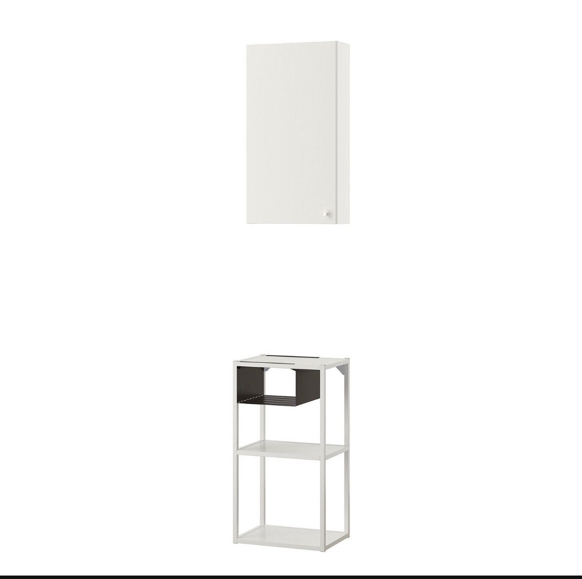 IKEA ENHET - Opbergcombinatie, wit (Wandkast & Open frame), Ophalen, Gebruikt