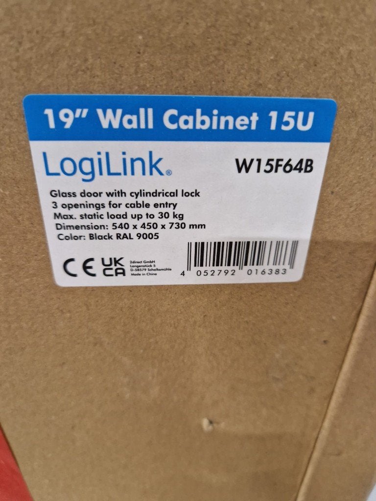 LogiLink Patchkast W15F64B 19inch-wandkast