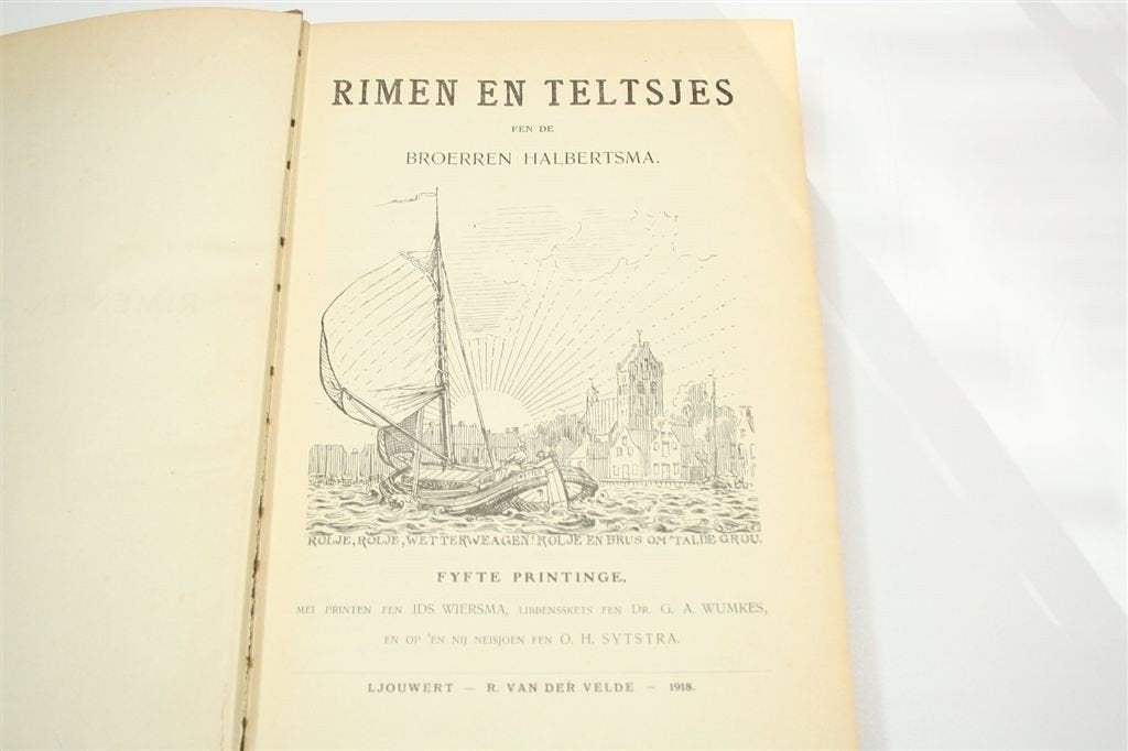 Rimen en Teltsjes — Halbertsma, Fryske Verhalen 1918, Boeken, Ophalen of Verzenden, Gelezen