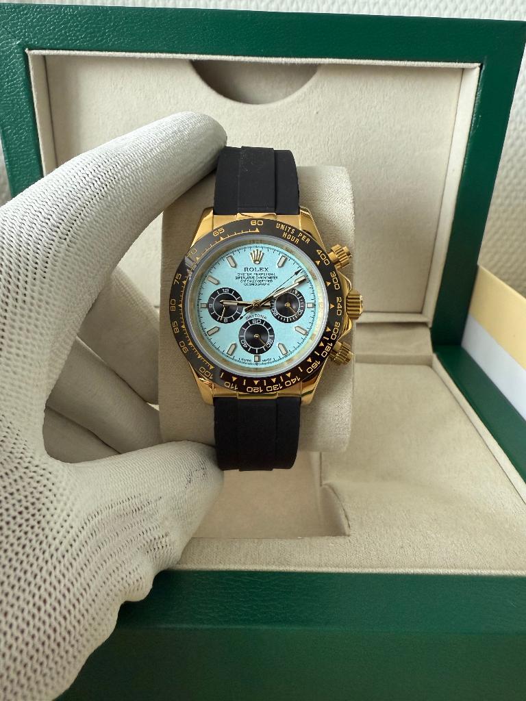 Rolex Daytona Blue Dial 40MM Oysterflex, Staal, Polshorloge, Nieuw, Ophalen of Verzenden