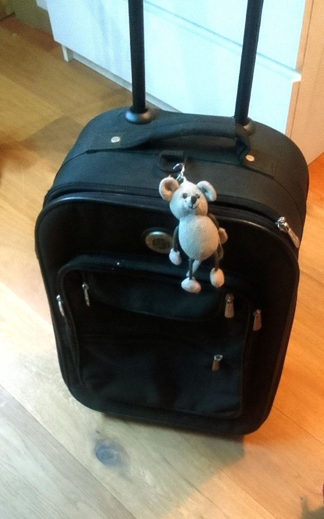 Kleine koffer, carry-on maat, met wielen., Ophalen, 40 tot 60 cm, Zwart, Minder dan 35 cm
