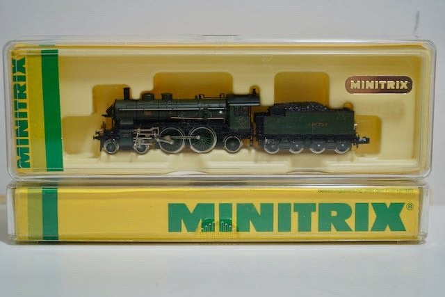 Minitrix 12035 Dampflok S 2/5  der K.Bay.Sts.B., grün/schwar, Verzenden, Trix, Zo goed als nieuw, Gelijkstroom