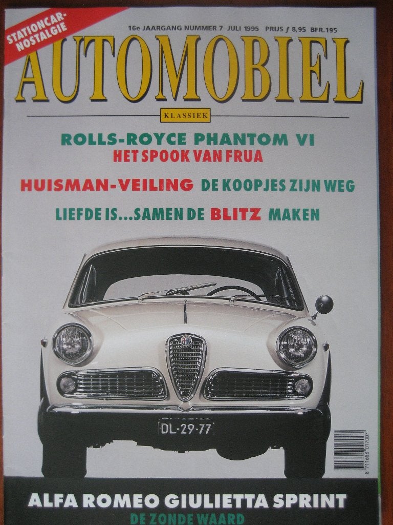 Het Automobiel 7 1995 Opel Blitz, Rolls R Phantom VI Frua, Ophalen of Verzenden, Nieuw, Opel